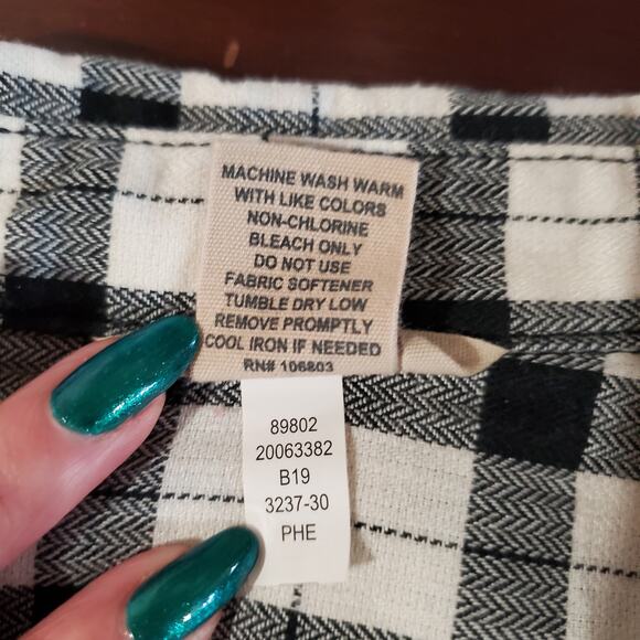 Duluth Womens Crosscut Wicking Flannel Shirt Size XL Black White Pockets Chore - Picture 8 of 10